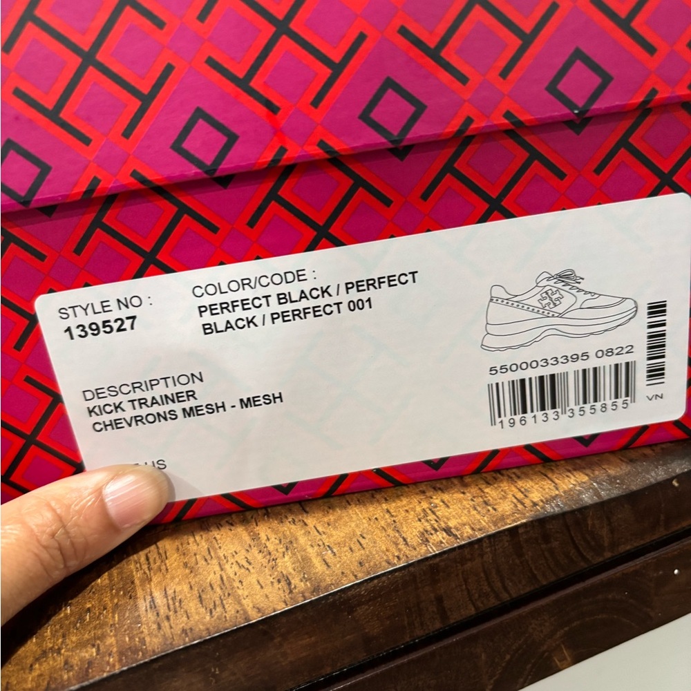 Tory Burch Black and Cream Sneakers - Picture 6 of 6